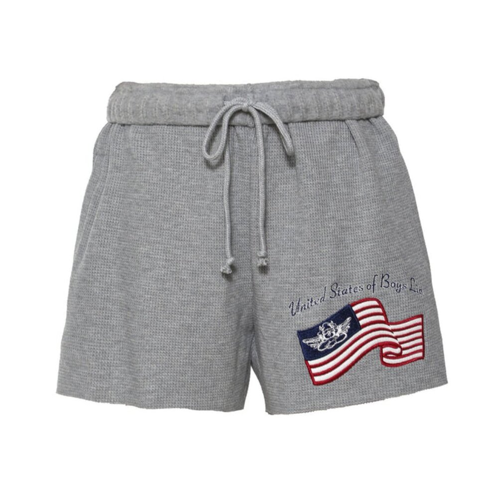 Boys Lie American Flag Sweat Shorts